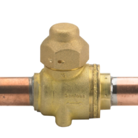 VALVULA DE ESFERA GBC 1/4" COM SCHRADER