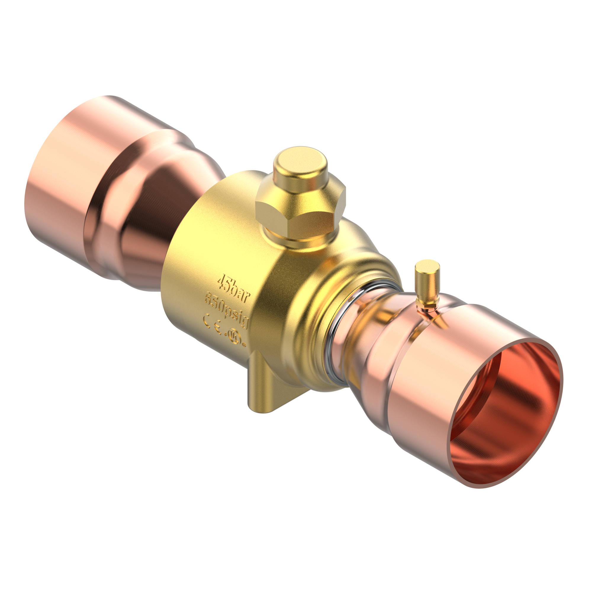 VALVULA ESFERA GBC 3.1/8" COM SCHRADER