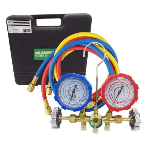 CONJ. MANIFOLD CT 536G-C1 / R22-R407-R410 MANGUEIRA 90 (MALETA GITTA)