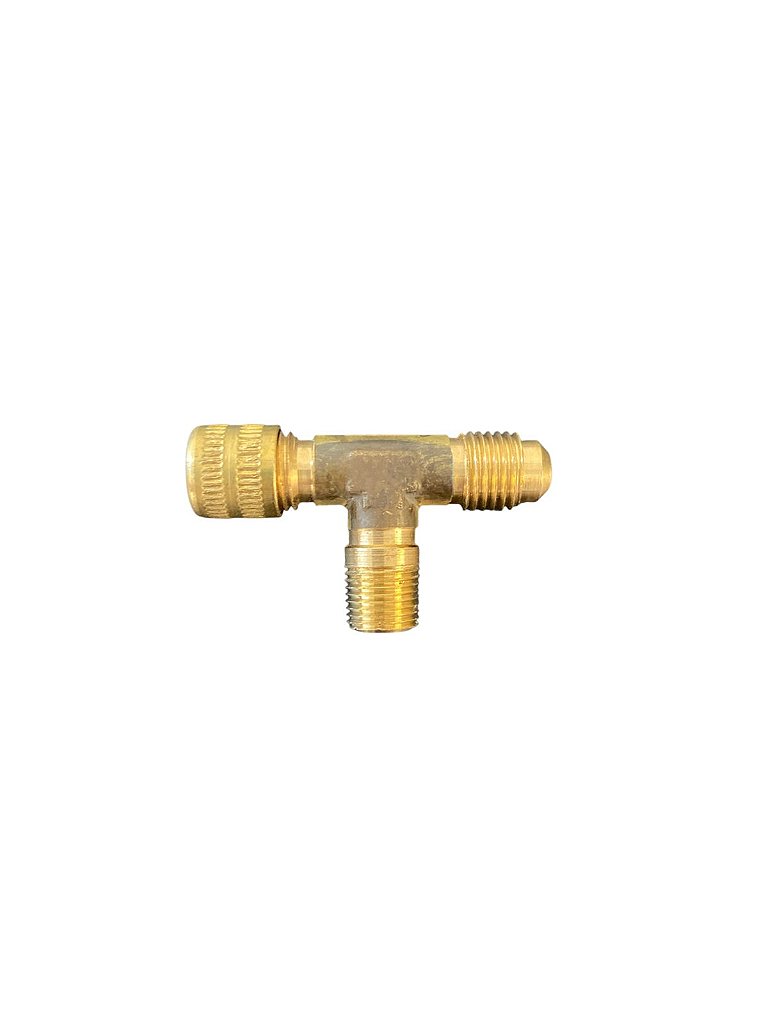 TEE C/NUCLEO - 1/4 SAE X 1/4 SAE X 1/4 NPT